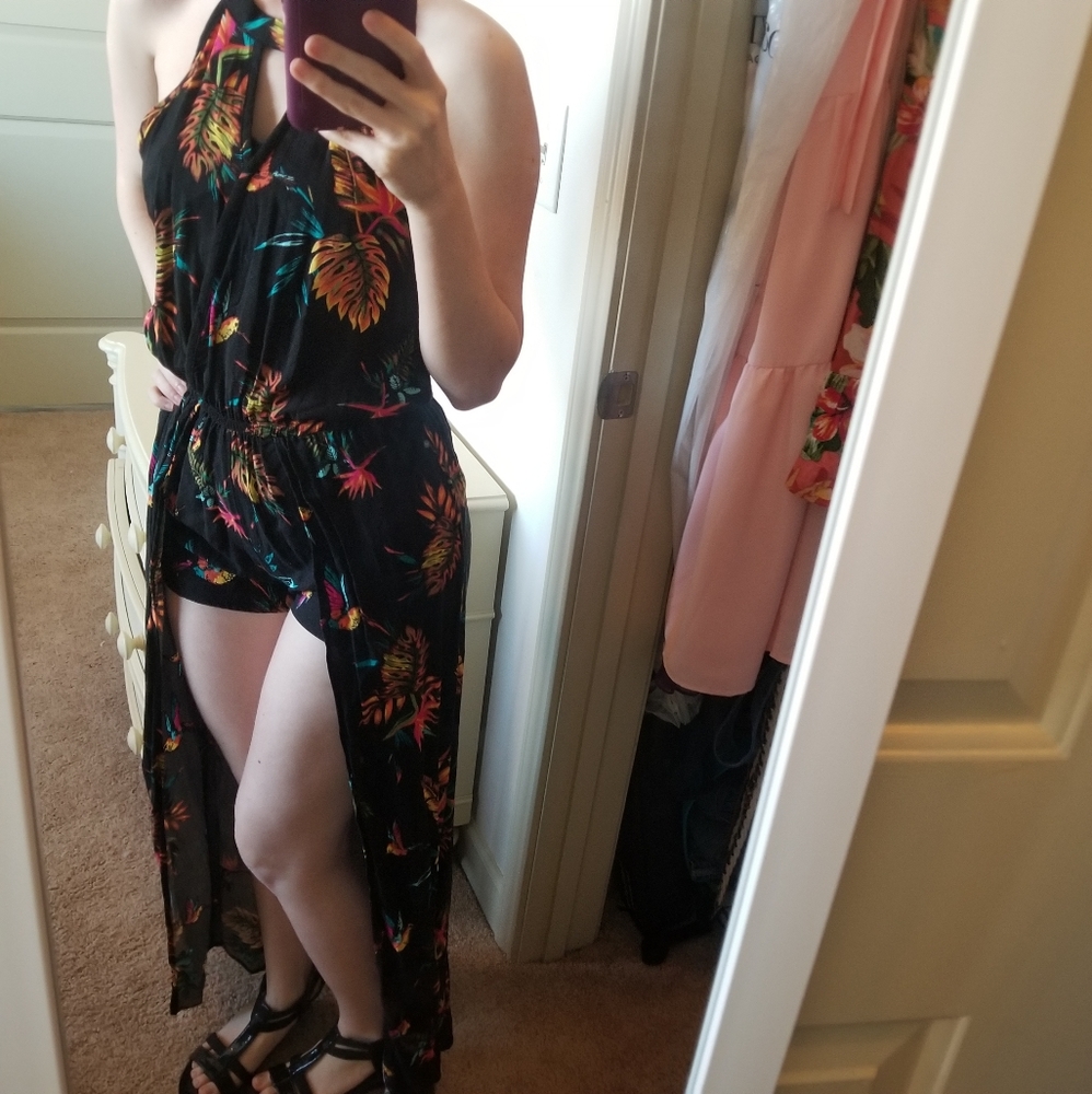 Tropical Romper Dress